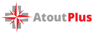 Logo AtoutPlus rouge et gris